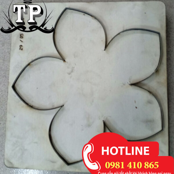 mẫu khuôn dập bông hoa 5 cánh